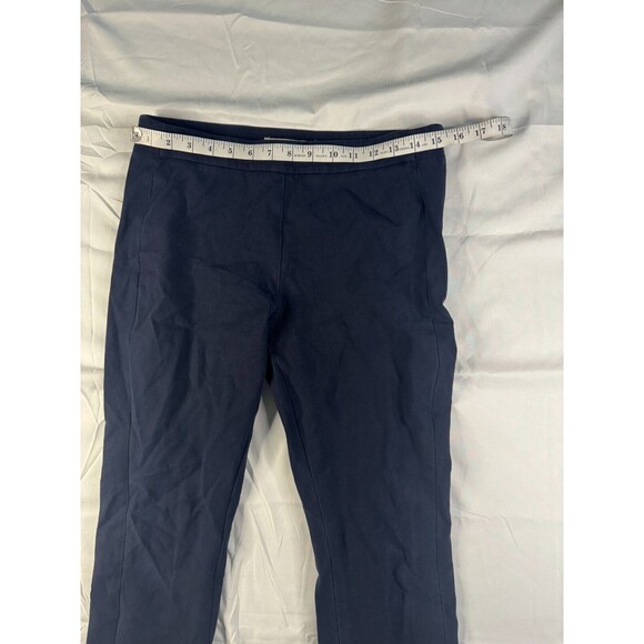 Tory Burch Pants Womens Size 5 Ankle Pull On Mid Rise Black Solid Straight Leg - Picture 3 of 9